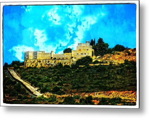 Castle In The Hot Summer Sun Metal Print featuring the photograph Castle in the Hot Summer Sun by Mary Machare