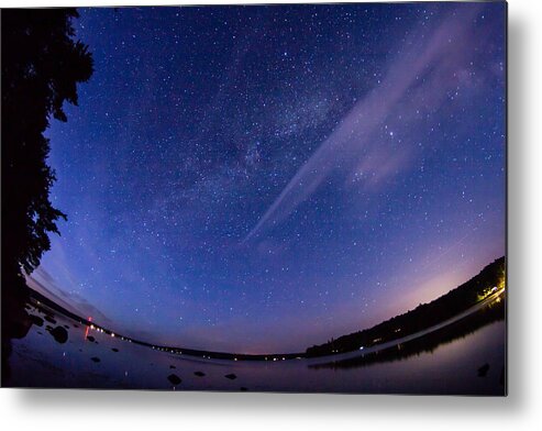 Stars Metal Print featuring the photograph Catching the Milky Way Galaxy by Kirkodd Photography Of New England