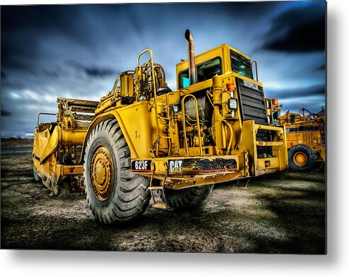 Engine Metal Print featuring the photograph Caterpillar CAT 623F Scraper by YoPedro