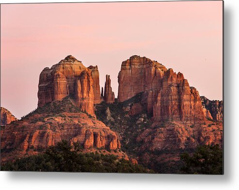 Sedona Metal Print featuring the photograph Cathedral Rock Sunset by Mary Jo Allen