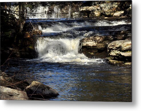 Waterfall Metal Print featuring the photograph Catskills waterfall. by Diane Lent