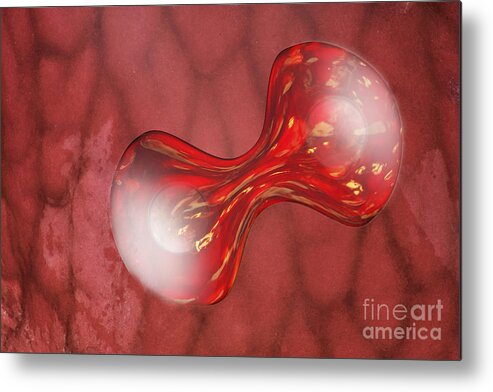 Science Metal Print featuring the photograph Cell Division, Artwork by Sigrid Gombert
