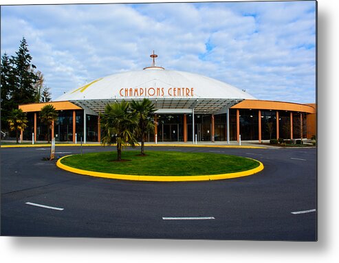 Champions Centre Church Metal Print featuring the photograph Champions Center by Tikvah's Hope