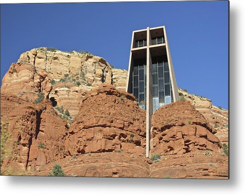 Chapel Of The Holy Cross Metal Print featuring the photograph Chapel of the Holy Cross by Penny Meyers