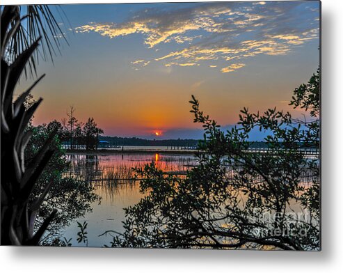 Sunset Metal Print featuring the photograph Charleston Sunset by Dale Powell