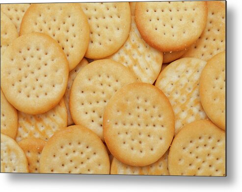 Cheese Metal Print featuring the photograph Cheese Biscuits by Andyd