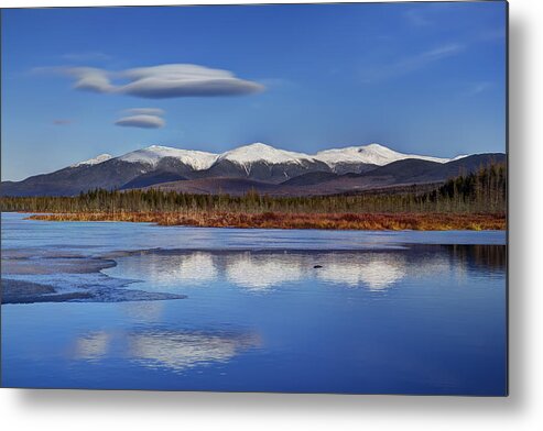 New Hampshire Metal Print featuring the photograph Cherry Pond Lenticulars by White Mountain Images