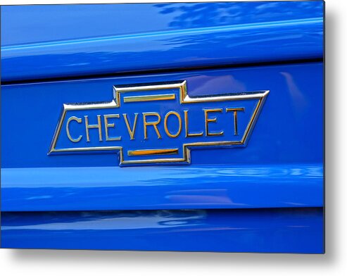 Chevrolet Metal Print featuring the photograph Chevrolet Emblem by Alan Hutchins