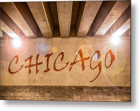 Abstract Metal Print featuring the photograph Chicago by Semmick Photo