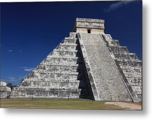 Architecture Metal Print featuring the photograph Chichen Itza Mayan Ruins Yucatan Peninsula Mexico by Wayne Moran