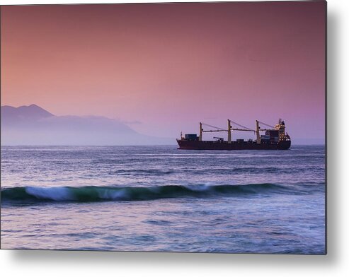 Container Ship Metal Print featuring the photograph Chile, Antofagasta, Harbor And Port by Walter Bibikow