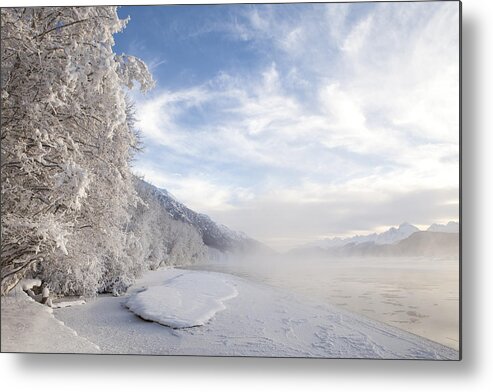 Alaska Metal Print featuring the photograph Chilkat River Mist by Michele Cornelius