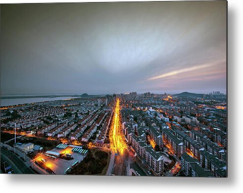 Social Issues Metal Print featuring the photograph China Jiangsu Townscape by Wei Wei