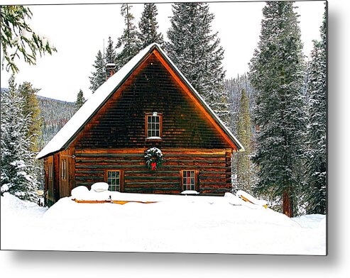 Landscape Metal Print featuring the photograph Christmas in the Rockies by Steven Reed