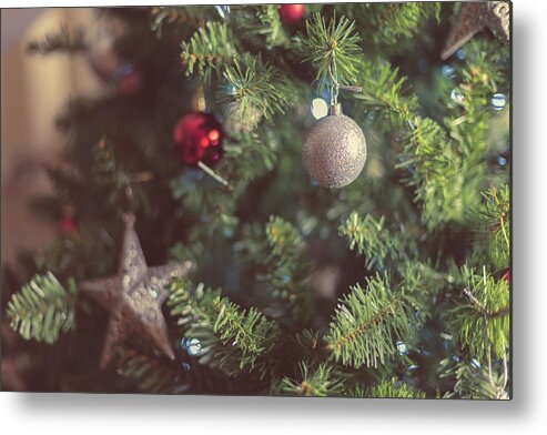 Hanging Metal Print featuring the photograph Christmas tree by Manuel Breva Colmeiro