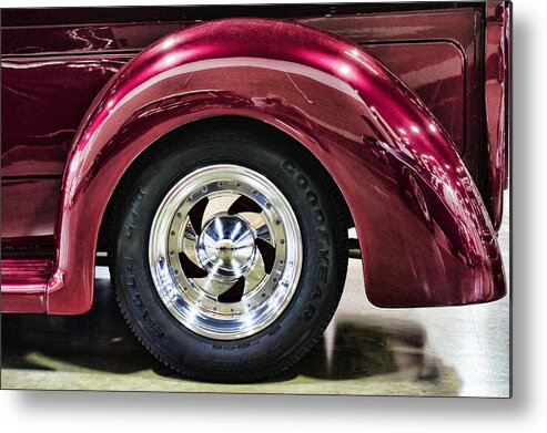 Wheel Metal Print featuring the photograph Chrome Wheel by Ron Roberts