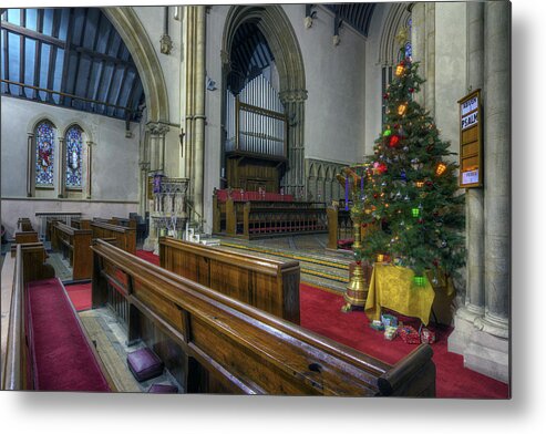 Church Metal Print featuring the photograph Church at Christmas v2 by Ian Mitchell