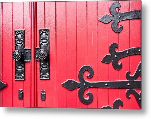 Trinity Metal Print featuring the photograph Church Door by Niels Nielsen