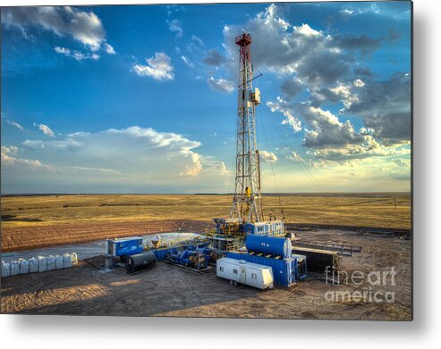 Oil Rig Metal Print featuring the photograph Cim001-20 by Cooper Ross