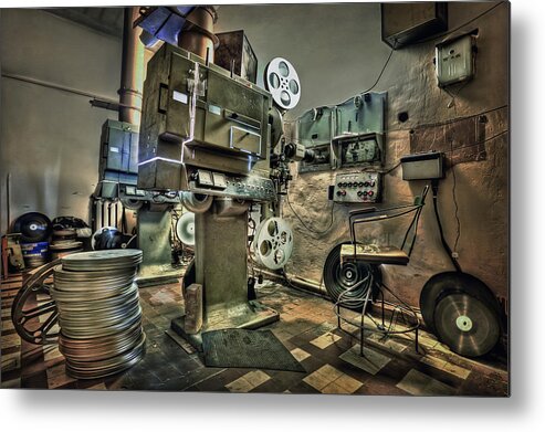 Movie Metal Print featuring the photograph Cinematica by Evelina Kremsdorf