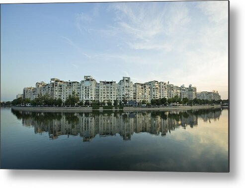 Bucharest Metal Print featuring the photograph City And Water by Ioan Panaite