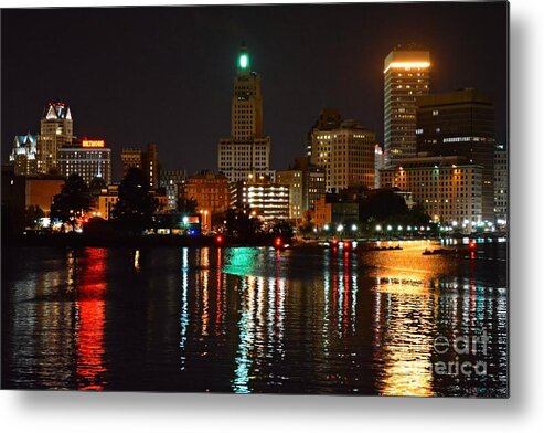 Keywords: Providence Metal Print featuring the photograph City Nights City Lights by Tammie Miller