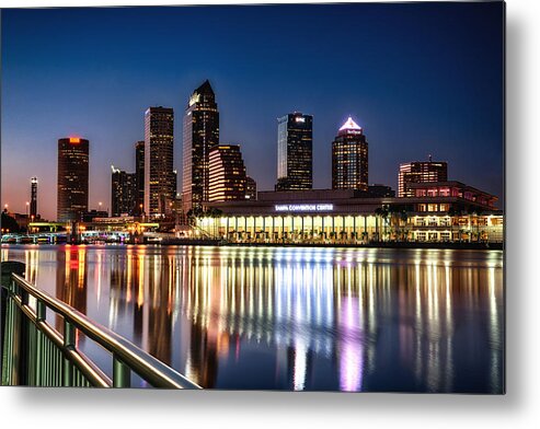 Skyline Metal Print featuring the photograph City of Tampa Skyline by Michael White