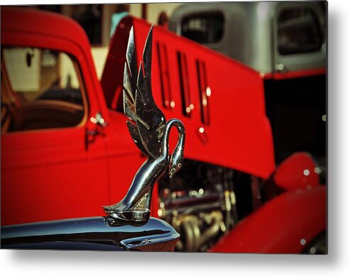 1933 Chevrolet Metal Print featuring the photograph Classic Hood Ornament by Jeanne May