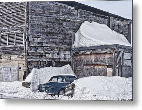 Architecture Metal Print featuring the photograph Classic Snowbound by Richard Bean