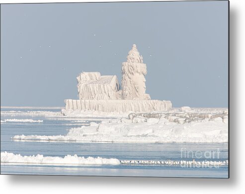 Clarence Holmes Metal Print featuring the photograph Cleveland Harbor West Pierhead Light II by Clarence Holmes