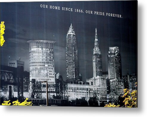 Cleveland Metal Print featuring the photograph Cleveland Skyline Banner by Valerie Collins