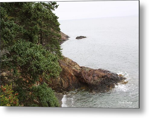 Water Metal Print featuring the photograph Cliff by Nicole Tredup