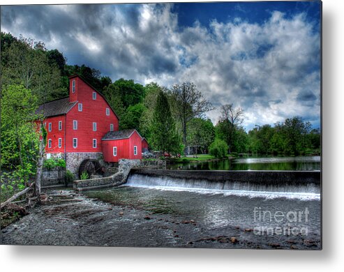 Countryside Metal Print featuring the photograph Clinton Red Mill House by Lee Dos Santos