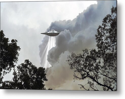 2d Metal Print featuring the photograph Cloud Cover by Brian Wallace