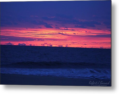 Water Metal Print featuring the photograph Cloud Plumes at Sunrise by Robert Banach