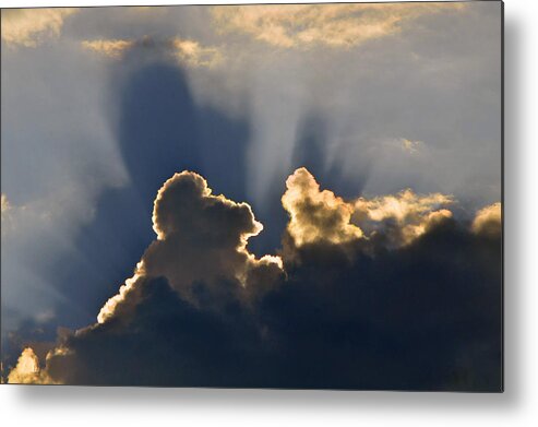 Clouds Metal Print featuring the photograph Cloud Shadows by Charlotte Schafer