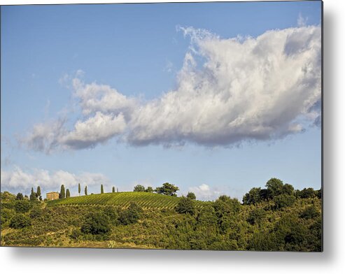 Tuscany Metal Print featuring the photograph Clouds above Tuscany by David Letts