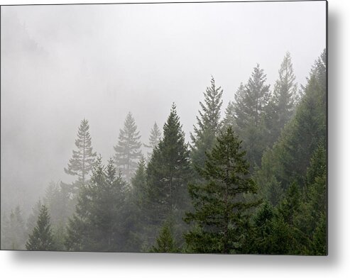 Backcountry Metal Print featuring the photograph Clouds swirl around Silverdaisy Mountain by Michael Russell