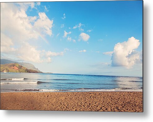 Beach Metal Print featuring the photograph Cloudscape - Kauai Hawaii Photography by Melanie Alexandra Price