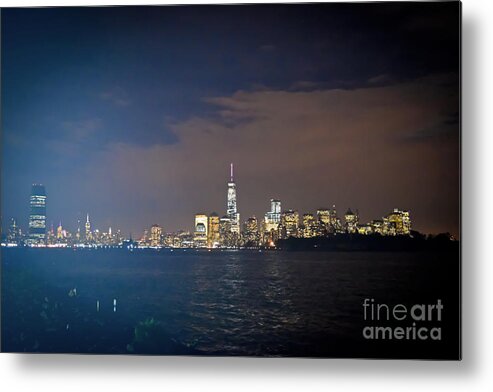  Nyc Metal Print featuring the photograph Cloudy NYC by PatriZio M Busnel