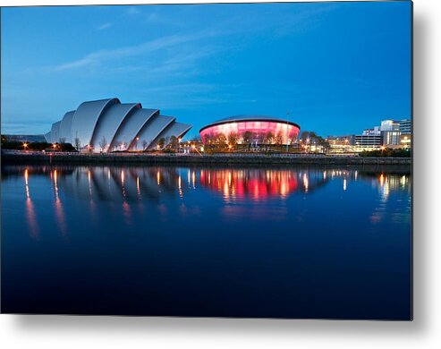 Glasgow Metal Print featuring the photograph Clydeside reflected by Stephen Taylor