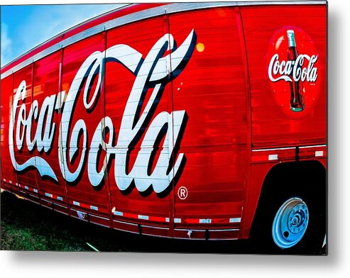 Coke Metal Print featuring the photograph Coca Cola Busting Out by Robert L Jackson