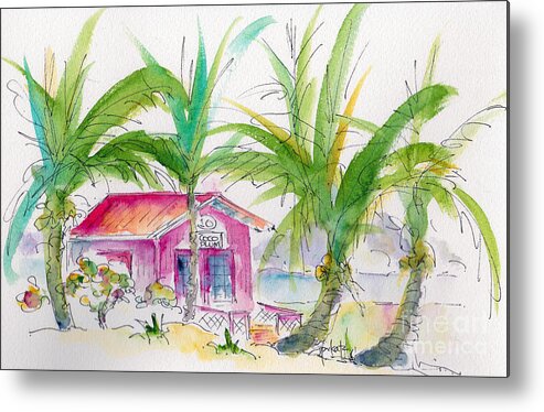 Impressionism Metal Print featuring the painting Coco Plum by Pat Katz