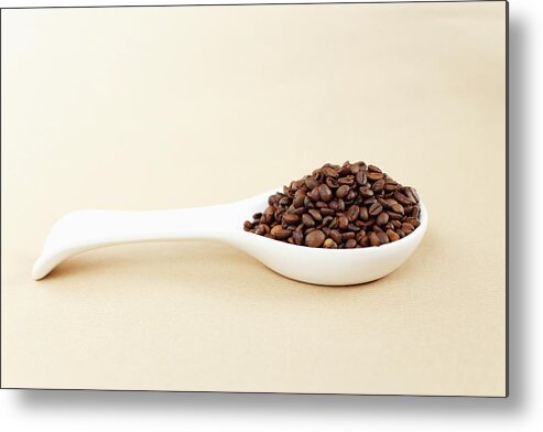 Spoon Metal Print featuring the photograph Coffee Beans by Bbostjan