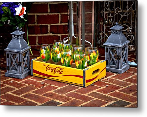 Glocester Metal Print featuring the photograph Coke and Daffodils by T Cairns