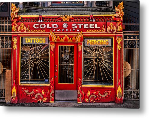 San Francisco Metal Print featuring the photograph Cold Steel by Diana Powell