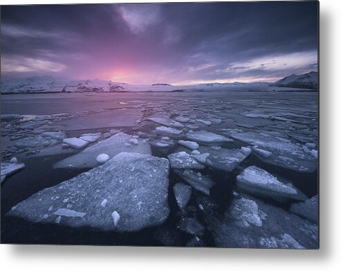 Landscape Metal Print featuring the photograph Cold World by Carlos F. Turienzo