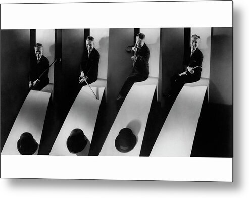 Personality Metal Print featuring the photograph Collage Of Charlie Chaplin by Edward Steichen