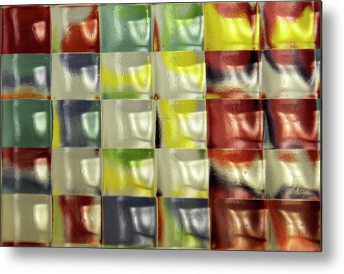 Abstract Metal Print featuring the photograph Color Blocks by Geraldine Alexander