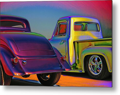 Hot Rods Metal Print featuring the photograph Color Me A Hot Rod by Christopher McKenzie